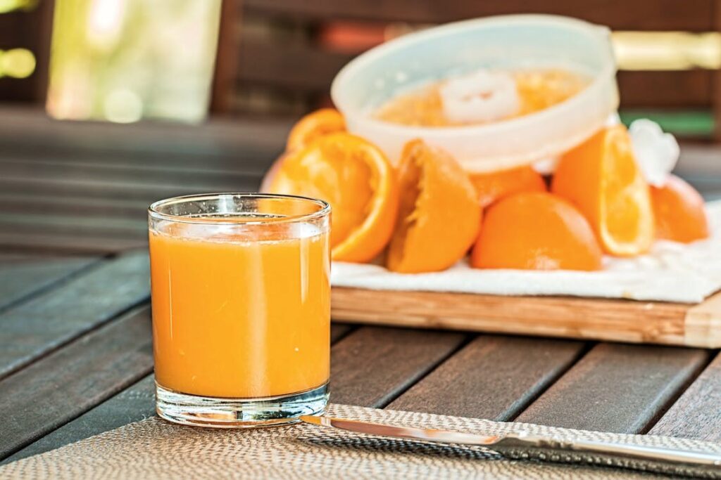 Suco de laranja saudável para perder barriga